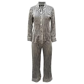 Autre Marque-Olivia Von Halle Pajama Set Pants in Multicolor Silk-Multiple colors