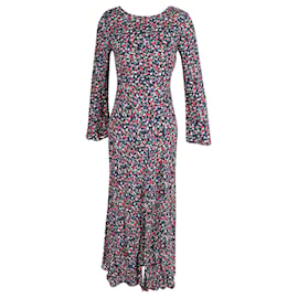 Autre Marque-Rixo Mimi Long Sleeves Maxi Dress in Floral Print Viscose-Other,Python print