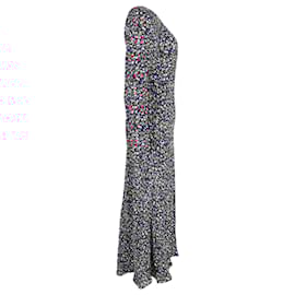 Autre Marque-Rixo Mimi Long Sleeves Maxi Dress in Floral Print Viscose-Other,Python print