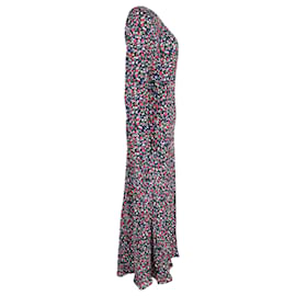 Autre Marque-Robe longue Rixo Mimi à manches longues en viscose à imprimé floral-Autre