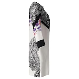 Etro-Etro Robe mi-longue à imprimé filigrane et cachemire en soie multicolore-Multicolore