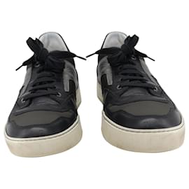 Lanvin-Lanvin Lace-Up Sneakers in Multicolor Leather-Other