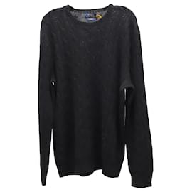 Ralph Lauren-Suéter de gola redonda Polo Ralph Lauren em caxemira cinza-Cinza