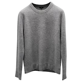 Vince-Vince Boiled Grey cashmere Crew sweater-Grey