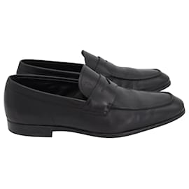 Tod's-Tod's Penny Loafers in Black Leather -Black