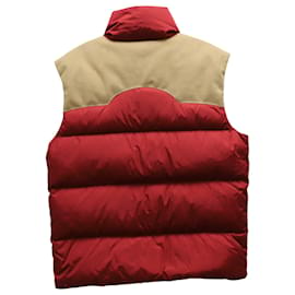 Moncler-Moncler x Palm Angels Kamakou Vest in Red Recycled Nylon-Red