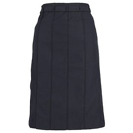 Falda plisada Burberry en lana negra Negro