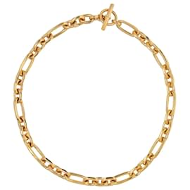 Autre Marque-Small Gold Watch Chain Necklace in Gold Plated Bronze-Golden,Metallic