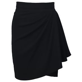 Iro Rama Wrap-effect Skirt in Black Polyester Black