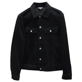 Apc BEIM.P.C. Alex Cordjacke aus schwarzer Baumwolle Schwarz
