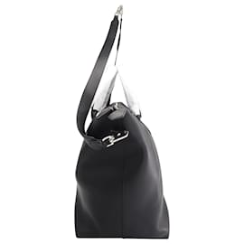 The row-The Row Weekender Bag in Black Calfskin Leather-Black