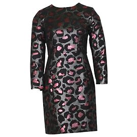 Mini abito Marc Jacobs in jacquard leopardato in poliestere multicolor Altro