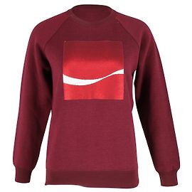 Marc Jacobs Sweatshirt mit Coca-Cola-Motiv aus burgunderfarbenem Tencel Rot Bordeaux