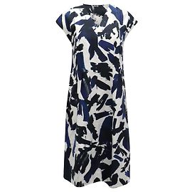Jil Sander Robe Imprimée en Viscose Multicolore Autre