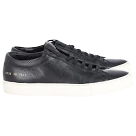 Autre Marque-Common Projects Achilles Low Top Sneakers in Black Leather -Black