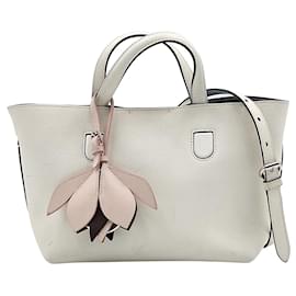 Dior-Mini borsa a spalla Christian Dior Blossom in pelle bianca-Bianco