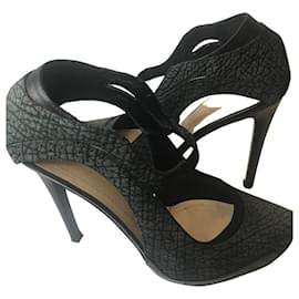 Aperlai-Aperlai heeled sandals-Dark grey