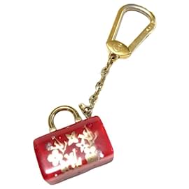 Louis Vuitton-Louis Vuitton Bijoux de sac chaîne et porte clés-Red