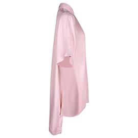 Loewe-Mini abito a camicia con colletto Loewe in viscosa rosa-Rosa