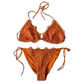 Ermanno Scervino Conjunto de biquíni laranja Laranja