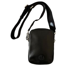 Moncler Borsa a tracolla verticale in pelle nera Nero