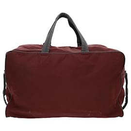Prada-PRADA Boston Bag Nylon 2way Red Auth hk675-Red