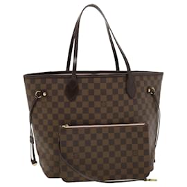 Louis Vuitton-LOUIS VUITTON Damier Ebene Neverfull MM Tote Bag N51105 LV Auth 40600-Other
