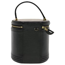Louis Vuitton-LOUIS VUITTON Epi Cannes Hand Bag Black M48032 LV Auth 40560-Black