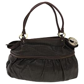 Fendi-FENDI Zucca Canvas Sac à bandoulière Marron Auth bs4889-Marron