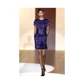 Gucci-Gucci Plexiglass Bead Dress-Purple
