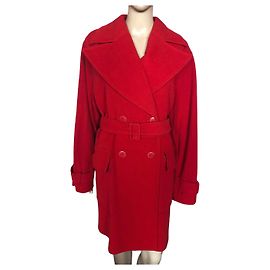 GUY LAROCHE Mäntel T.fr 38 Wolle Rot