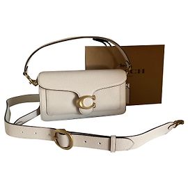 Coach Tabby 26 messenger bag cream leather Cream