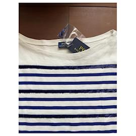 Polo Ralph Lauren-Tops-Blanco,Azul,Azul oscuro