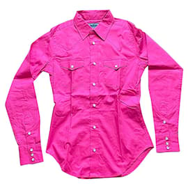 Camicetta Ralph Lauren Rosa Cotone Elastan XS Rosa