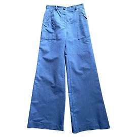 Dior Pantalones, polainas Azul Azul oscuro