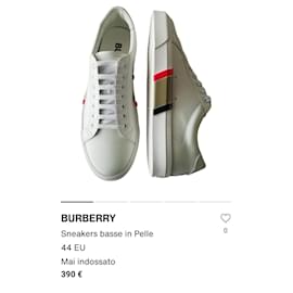 Burberry-Baskets Burberry-Blanc