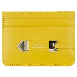 Apc Charlotte Cardholder - A.P.C - Leather - Yellow Yellow
