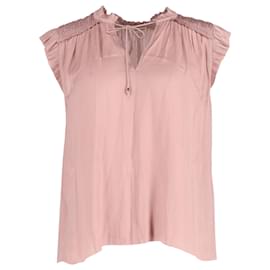 Blouse plissée Ulla Johnson en polyester rose Rose