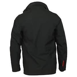 Prada-Prada Funnel Neck Jacket in Black Nylon-Black