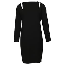 Jean Paul Gaultier-Jean Paul Gaultier Shoulder Cutout Dress in Black Triacetate-Black