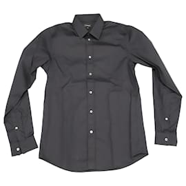Jil Sander-Jil Sander Long-Sleeve Button-Down Shirt in Navy Blue Cotton-Blue,Navy blue