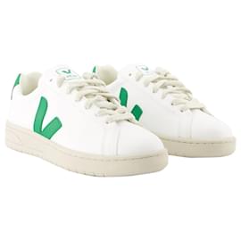 Veja-Sneaker Urca - Veja - Pelle sintetica - Bianco Smeraldo-Bianco