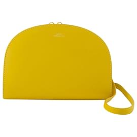 Apc-Demi-lune crossbody bag - A.P.C - Leather - Yellow-Yellow