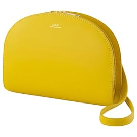 Apc-Demi-lune crossbody bag - A.P.C - Leather - Yellow-Yellow