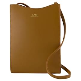 Apc-Jamie Neck Pouch - A.P.C - Leather - Brown-Brown