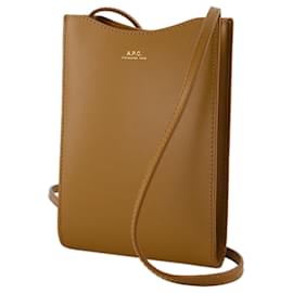 Apc-Jamie Neck Pouch - A.P.C - Leather - Brown-Brown