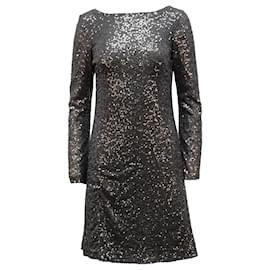 Autre Marque-Lauren Ralph Lauren Vestido de festa de lantejoulas em nylon cinza-Cinza