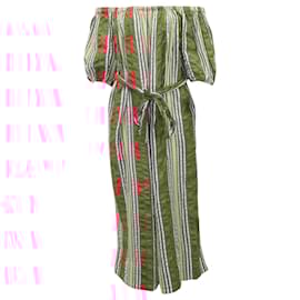 Ulla Johnson-Ulla Johnson Elan Striped Jumpsuit in Multicolor Cotton-Multiple colors