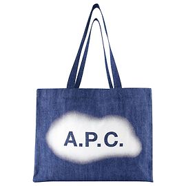 Apc Borsa Diane Tote - A.P.C - Cotone - Blu Blu
