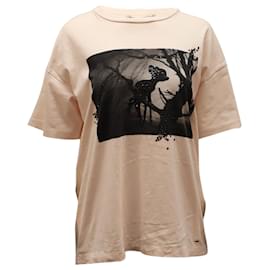 Coach-Coach X Disney Bambi Oversize T-shirt in Pastel Pink Cotton-Other